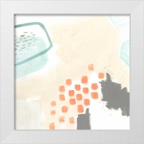 Chromatic Inference II White Modern Wood Framed Art Print by Vess, June Erica