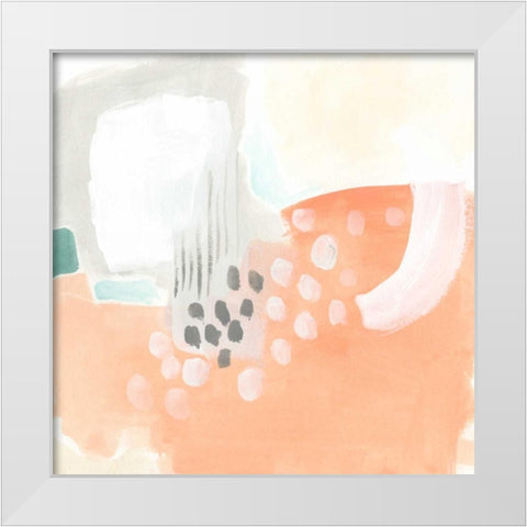Chromatic Inference III White Modern Wood Framed Art Print by Vess, June Erica