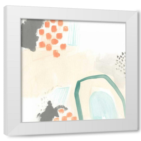Chromatic Inference IV White Modern Wood Framed Art Print by Vess, June Erica