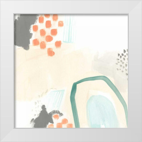 Chromatic Inference IV White Modern Wood Framed Art Print by Vess, June Erica