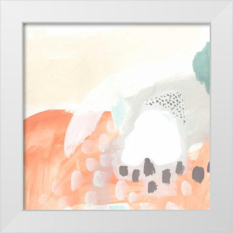 Chromatic Inference V White Modern Wood Framed Art Print by Vess, June Erica