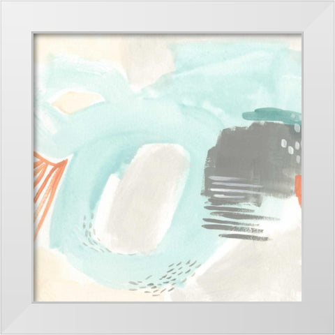 Chromatic Inference VI White Modern Wood Framed Art Print by Vess, June Erica