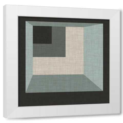 Geometric Perspective I White Modern Wood Framed Art Print by Vess, June Erica