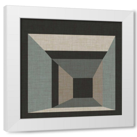 Geometric Perspective III White Modern Wood Framed Art Print by Vess, June Erica