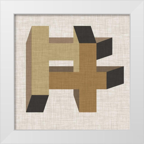 Geometric Perspective VI White Modern Wood Framed Art Print by Vess, June Erica