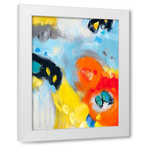 In the Loop II White Modern Wood Framed Art Print by Bothne, Janet