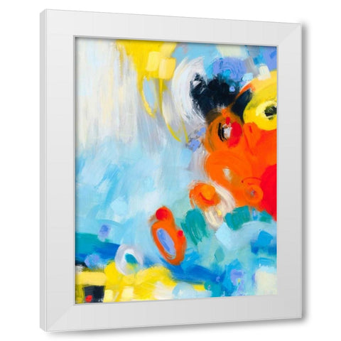 In the Loop IV White Modern Wood Framed Art Print by Bothne, Janet