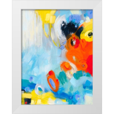 In the Loop IV White Modern Wood Framed Art Print by Bothne, Janet