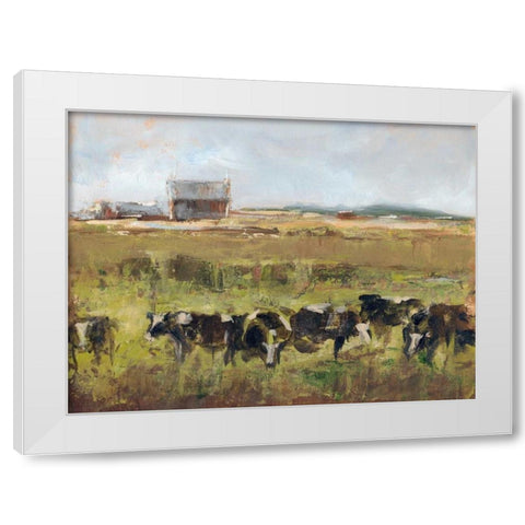 Out to Pasture I White Modern Wood Framed Art Print by Harper, Ethan