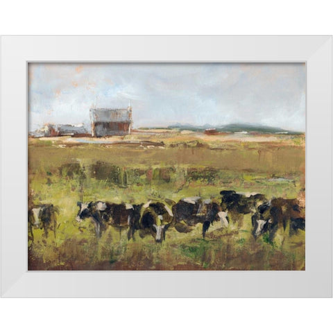 Out to Pasture I White Modern Wood Framed Art Print by Harper, Ethan