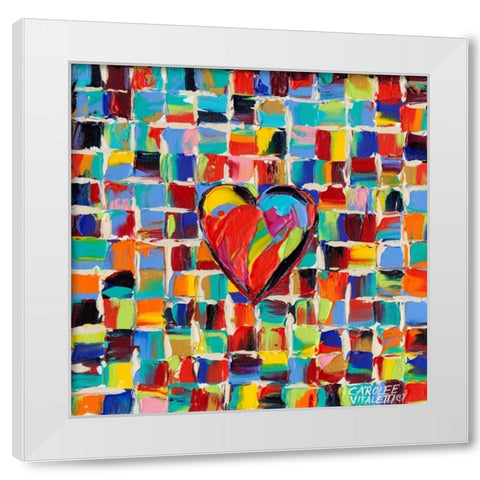 Love of Color I White Modern Wood Framed Art Print by Vitaletti, Carolee