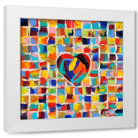 Love of Color II White Modern Wood Framed Art Print by Vitaletti, Carolee