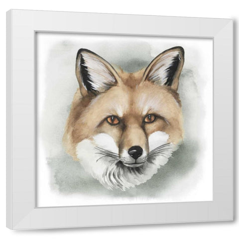 Greenwood Animals I White Modern Wood Framed Art Print by Popp, Grace