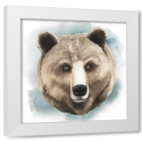 Greenwood Animals IV White Modern Wood Framed Art Print by Popp, Grace