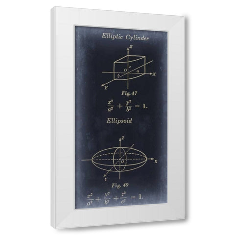 Mathematics I White Modern Wood Framed Art Print by Johnson, Jason
