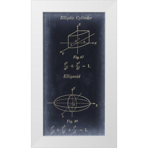 Mathematics I White Modern Wood Framed Art Print by Johnson, Jason