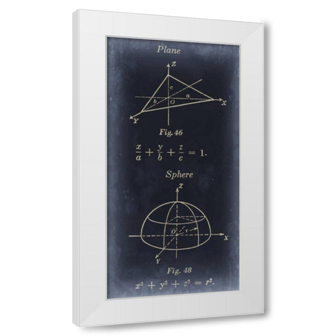 Mathematics II White Modern Wood Framed Art Print by Johnson, Jason