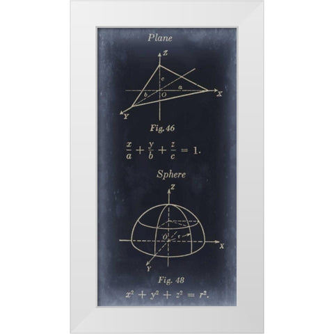 Mathematics II White Modern Wood Framed Art Print by Johnson, Jason