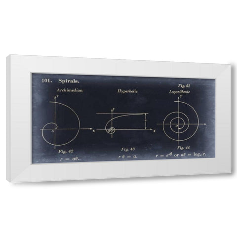 Mathematics III White Modern Wood Framed Art Print by Johnson, Jason