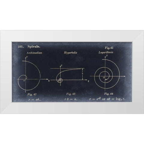 Mathematics III White Modern Wood Framed Art Print by Johnson, Jason