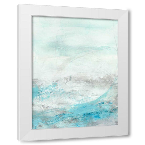 Glass Sea III White Modern Wood Framed Art Print by Vess, June Erica