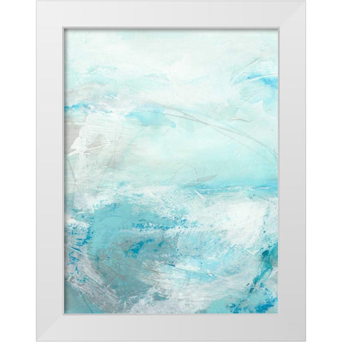 Glass Sea IV White Modern Wood Framed Art Print by Vess, June Erica