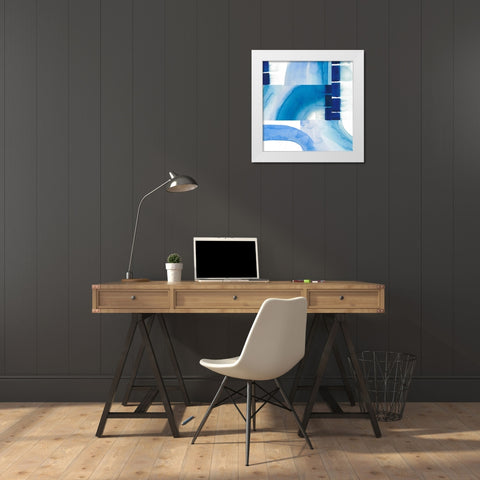 Inlet Falls I White Modern Wood Framed Art Print by Popp, Grace