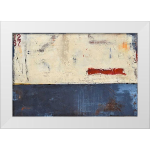 Label 1267 White Modern Wood Framed Art Print by Ashley, Erin