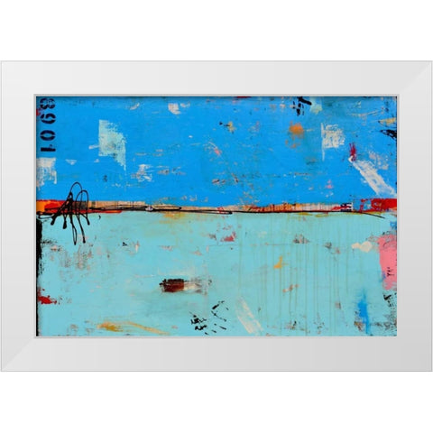 Match 1089 White Modern Wood Framed Art Print by Ashley, Erin