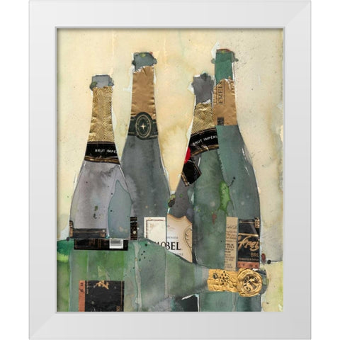 After the Toast I White Modern Wood Framed Art Print by Dixon, Samuel