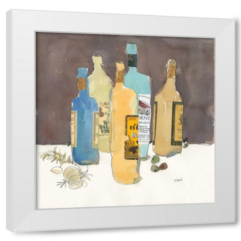 Array of Olive Oil I White Modern Wood Framed Art Print by Dixon, Samuel
