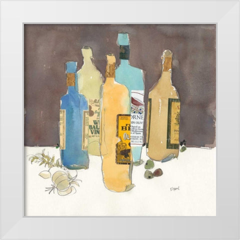 Array of Olive Oil I White Modern Wood Framed Art Print by Dixon, Samuel
