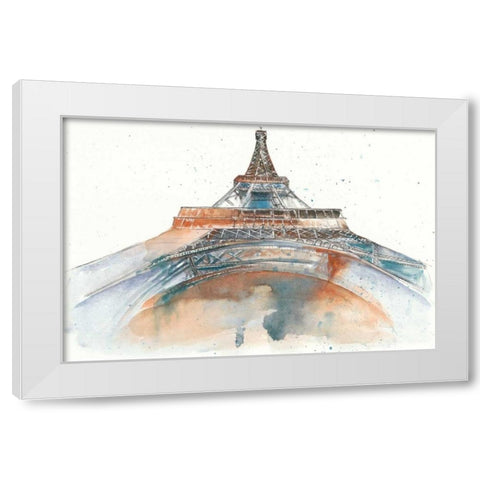 View of Eiffel I White Modern Wood Framed Art Print by Wang, Melissa