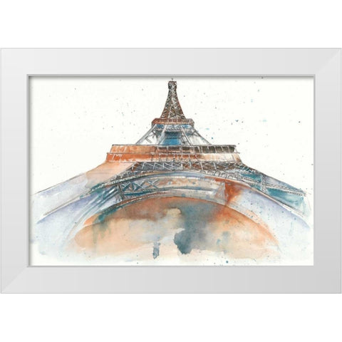 View of Eiffel I White Modern Wood Framed Art Print by Wang, Melissa