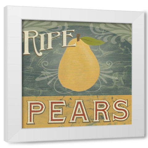 Farm Stand V White Modern Wood Framed Art Print by Vess, June Erica