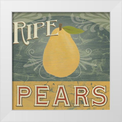 Farm Stand V White Modern Wood Framed Art Print by Vess, June Erica