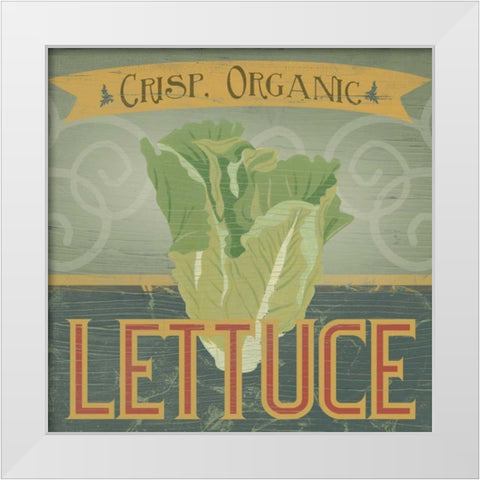 Farm Stand VI White Modern Wood Framed Art Print by Vess, June Erica