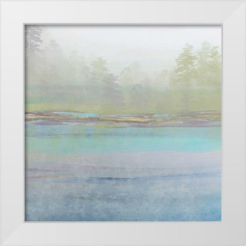 Improvisation III White Modern Wood Framed Art Print by Orlov, Irena