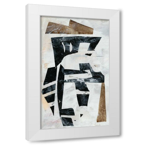 Tribal Collage I White Modern Wood Framed Art Print by Goldberger, Jennifer