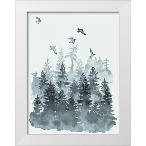 Sierra Vista II White Modern Wood Framed Art Print by McCavitt, Naomi