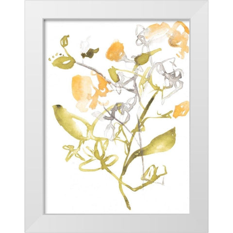 Yellow and Grey Array II White Modern Wood Framed Art Print by Goldberger, Jennifer