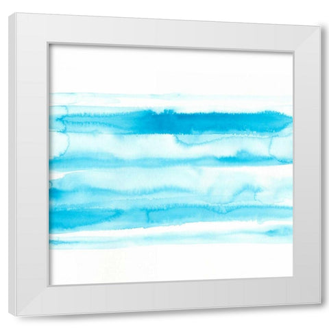 Spectrum Echo IV White Modern Wood Framed Art Print by Vess, June Erica