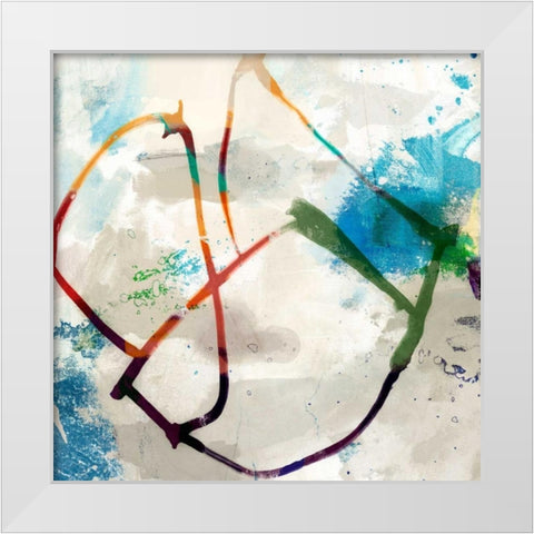 Playful Intent I White Modern Wood Framed Art Print by Jasper, Sisa