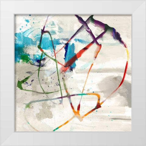 Playful Intent II White Modern Wood Framed Art Print by Jasper, Sisa