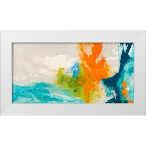 Tidal Abstract I White Modern Wood Framed Art Print by Jasper, Sisa