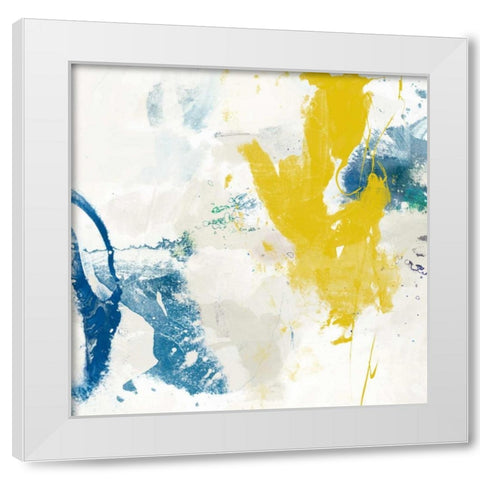 Impulse I White Modern Wood Framed Art Print by Jasper, Sisa