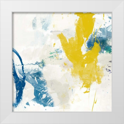 Impulse I White Modern Wood Framed Art Print by Jasper, Sisa