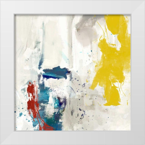 Impulse II White Modern Wood Framed Art Print by Jasper, Sisa