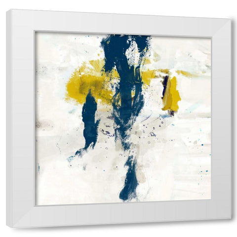 Impulse IV White Modern Wood Framed Art Print by Jasper, Sisa