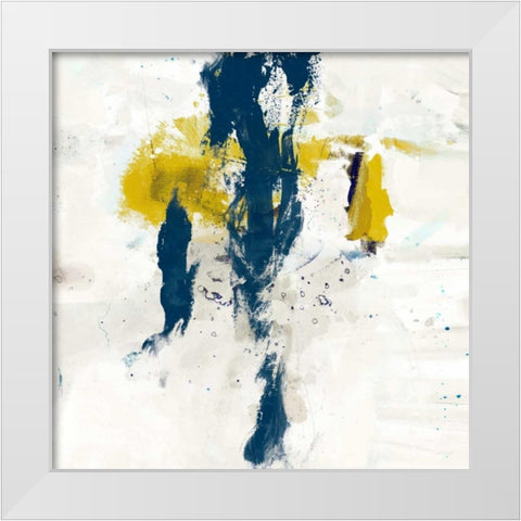 Impulse IV White Modern Wood Framed Art Print by Jasper, Sisa